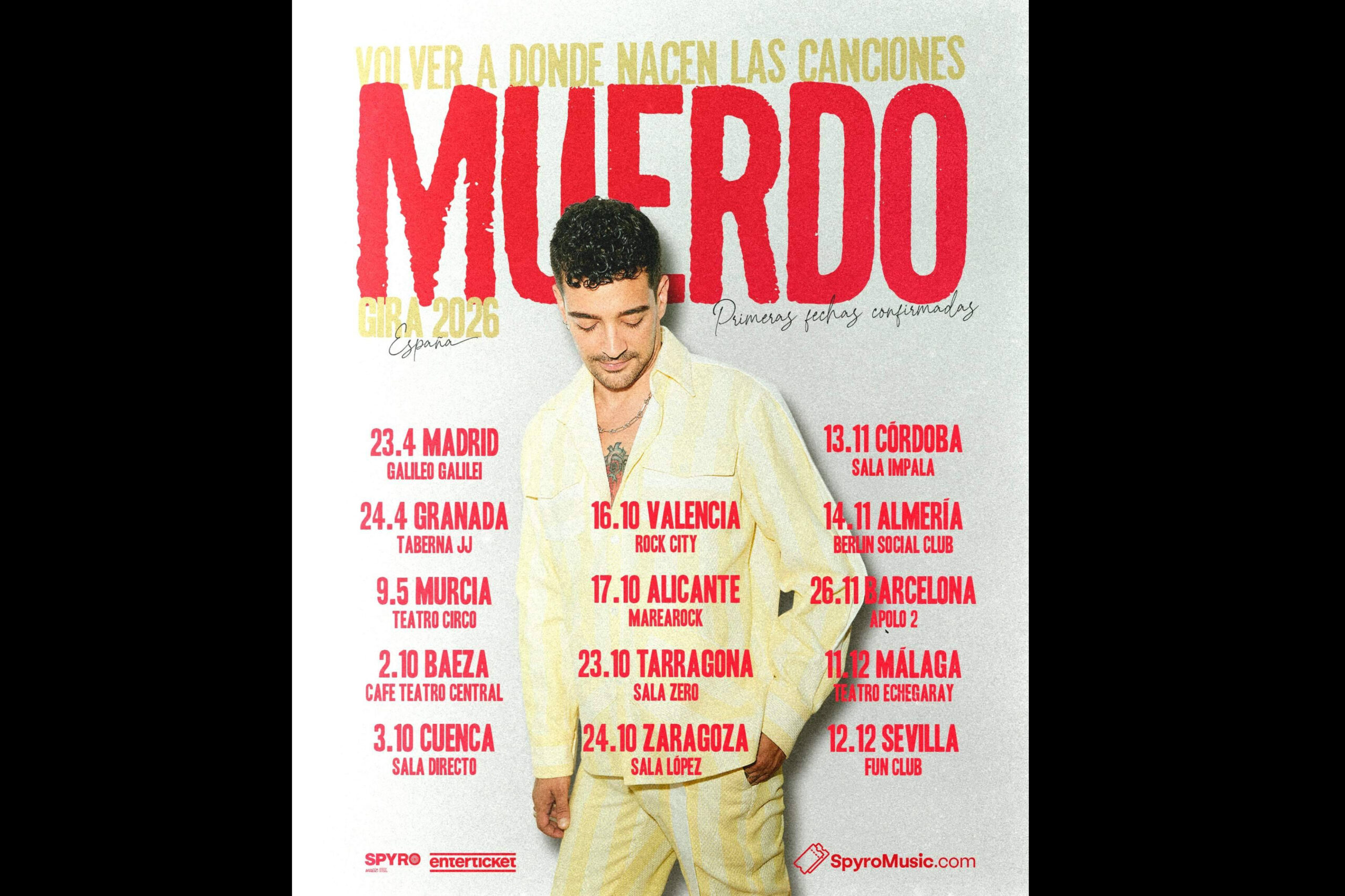 Muerdo presenta en España la gira 'Volver a donde nacen las canciones'